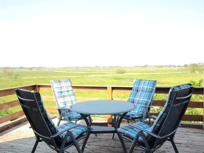 sonnige Dachterrasse mit Landblick