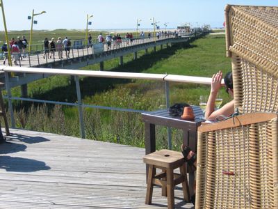 Sonnenbad an der Seebrücke