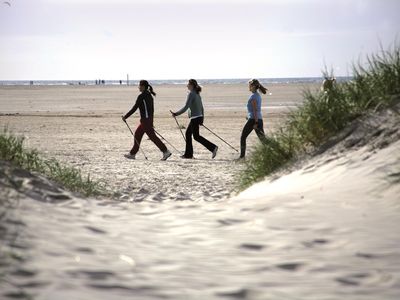 Nordic-Walking am Strand in SPO