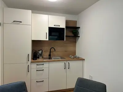 Küche im  Souterrain-Apartment (im Unte