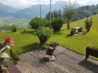 Sitzplatz vor Ferienwohnung