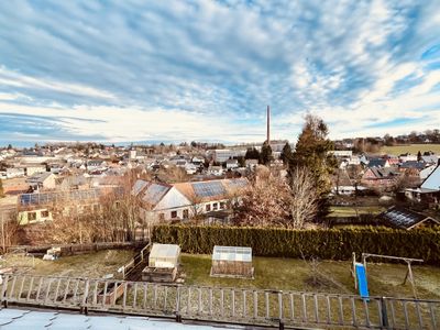 Sicht aus der Ferienwohnung Richtung Gemeinde