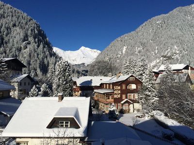 Blick auf die Geisselspitze aus der Villa