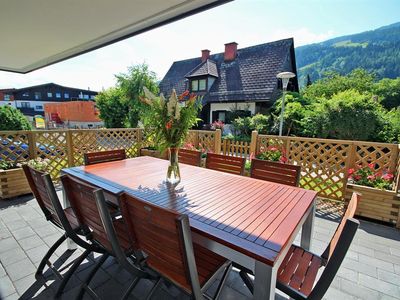 Alpenglocke Terrasse mit Gartenanteil