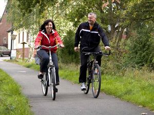 Fahrrad fahren auf dem "Pfälzer Land Radweg"