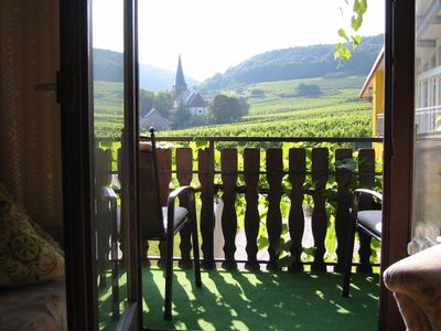 Blick aus unserer Ferienwohnung mit Balkon, Bild 1