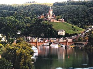 Blick vom  Balkon