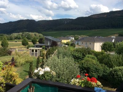 Blick vom Balkon