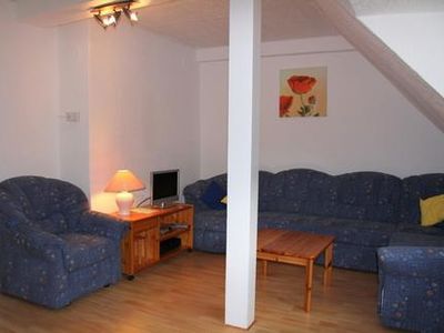 Wohnzimmer mit Sofabett / living room with sofabed