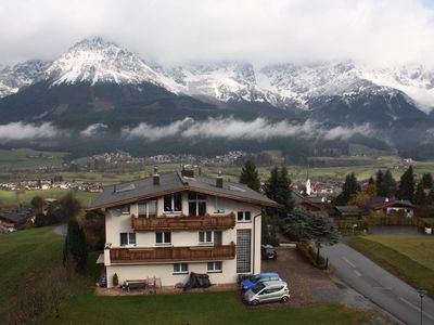 Berghof Nordseite vanaf balkon