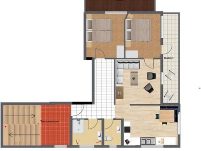 app Hase, plattegrond cq Grundriss