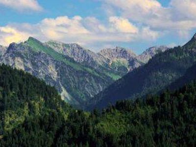 Blick von der Terrasse nach Hinterstein