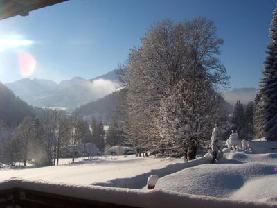 Blick vom Balkon