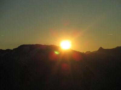 Sonnenaufgang am Gletscher