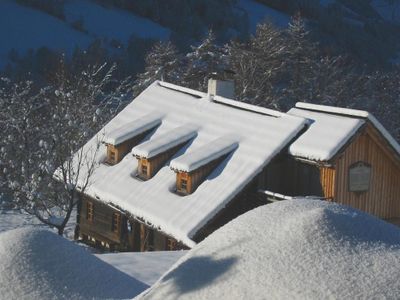 Napoleonvilla im Schnee