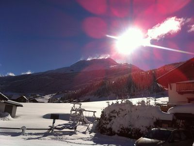Aussicht vom Haus - ein perfekter Skitag