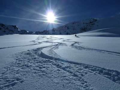 Hausherr bei der Skitour im April