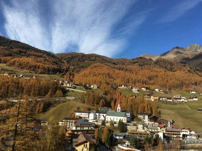 Aussicht vom Haus auf Sölden