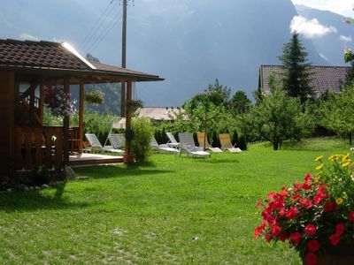 Gartenansicht  mit Liegewiese