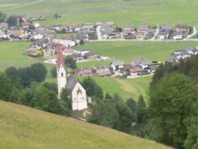 Blick zum Ferienhaus