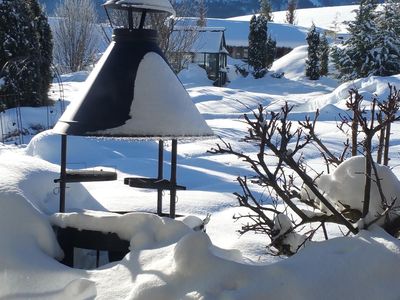 Grillplatz im Winter