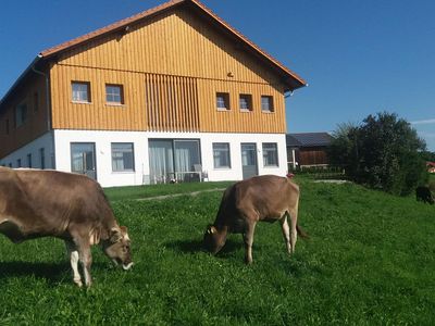 Außenansicht der Wohnungen Aggenstein und Thanelle