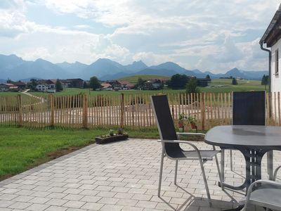 Terrasse mit Abendsonne