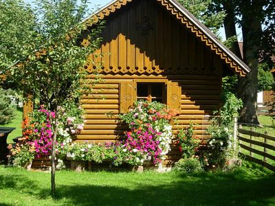 Gartenhaus mit Grillkamin