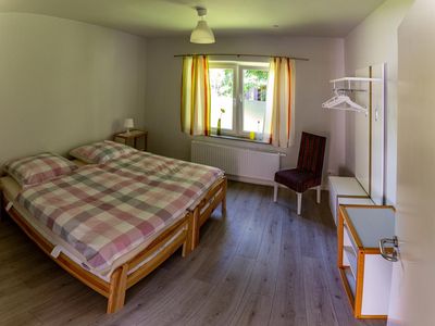 Schlafzimmer 1 mit Doppelbett FeWo Muschel