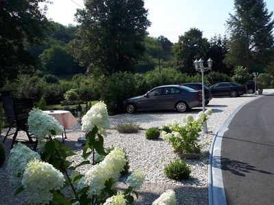 Parkplätze direkt am Haus