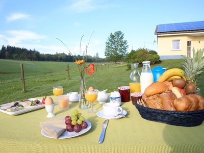 Frühstücken am Morgen