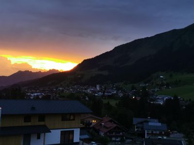 Sonnenaufgang über Riezlern