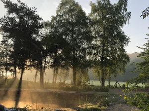 Blick aus dem Garten nach Osten