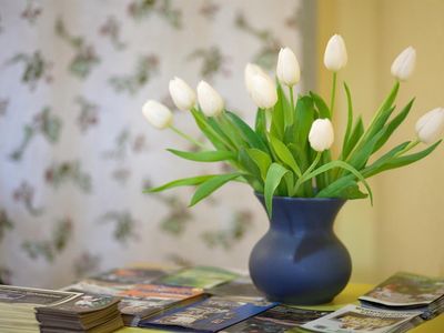 Literatur und Informationsmaterial im Haus