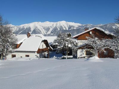 Winterblick auf den Hof