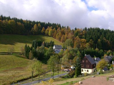 Blick vom Balkon