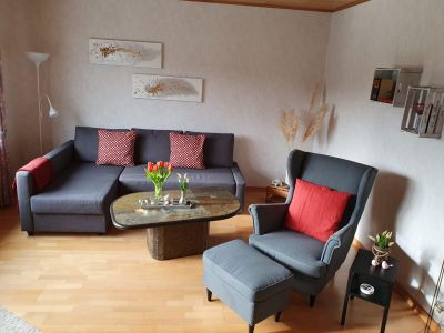 Wohnzimmer mit Schlafcouch