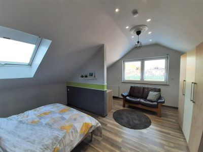 Ferienwohnung Elster, Schlafzimmer2  mit Couch