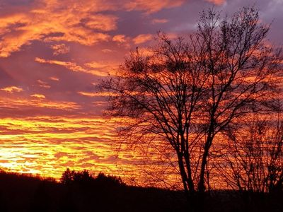 Sonnenuntergang über Friesenhagen