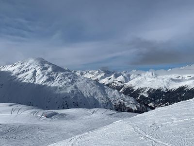 Bergkulisse aus dem Skigebiet