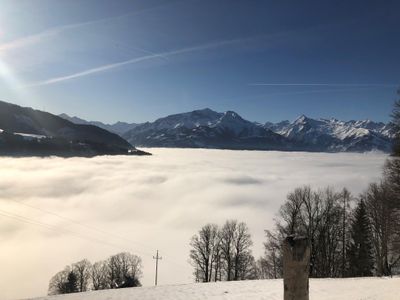 Über der Nebeldecke von Zell am See!