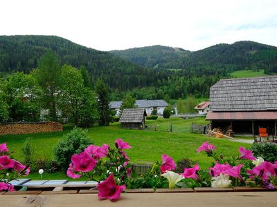 Ausblick Balkon Bergblick