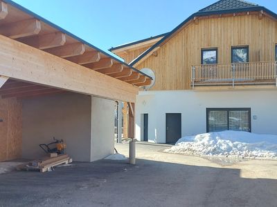 Außenansicht Gebäudeansicht Carport