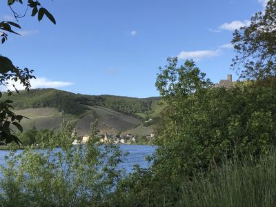 Blick vom Radweg nach Bernkastel-Kues