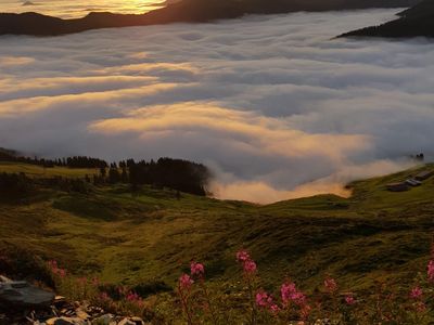 Ferienwohnung Pirhofer_ Alpachtal_Sonnenaufgang