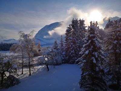 Ferienwohnung Bergfeeling, Blick zum Grimming