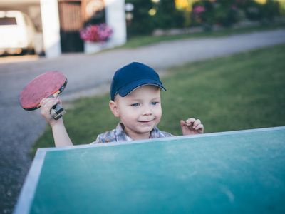 beim Tischtennisspielen