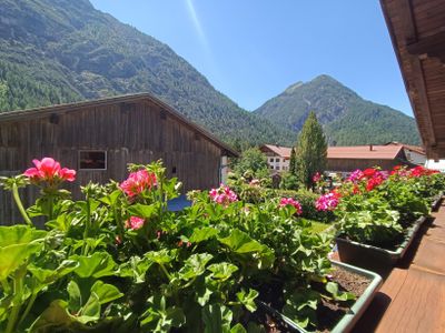 Balkon Aussicht Richtung Sulzltal