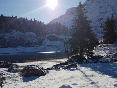 Körbersee erster SChnee