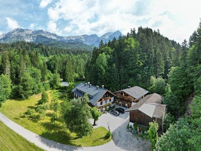 Panorama Talschuster mit Wildem Kaiser